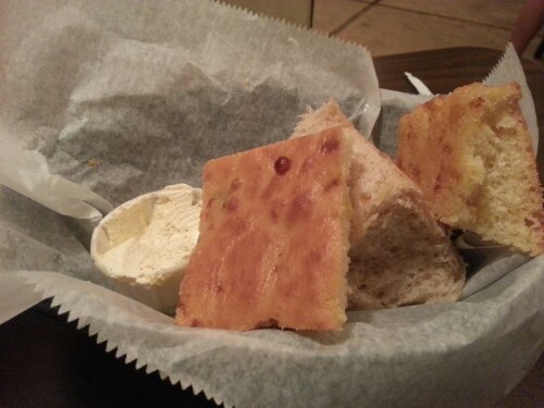 Ahh, the blessed bread basket. It is the thing I look forward to most at Barbara Jean's. Caution: Sample each variety and take the rest to go!