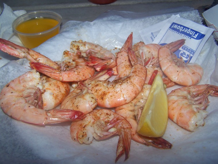 The Wild Georgia Shrimp at Sting Ray's Seafood are caught and served fresh from the Atlantic.