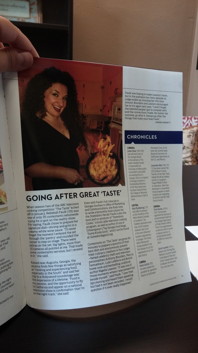 Featured Alumni in Georgia Southern magazine, Spring 2014 Edition 