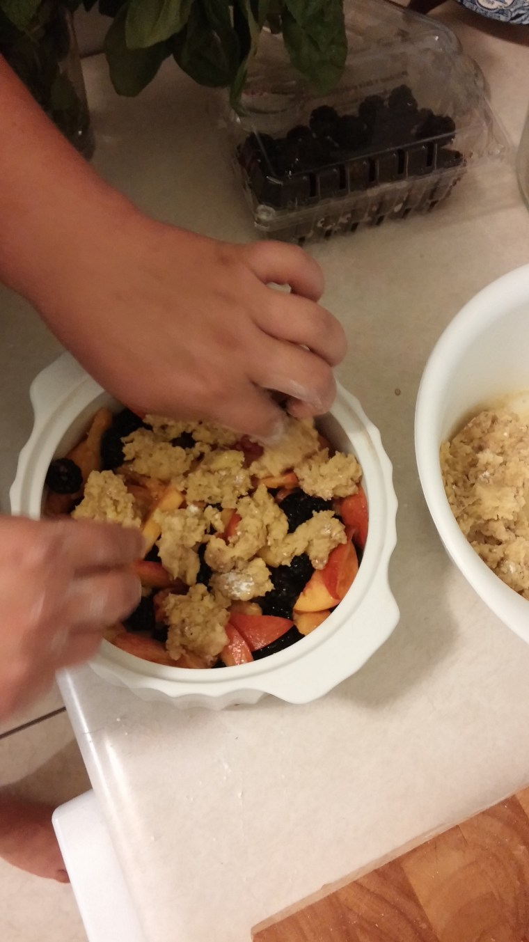 Blackberry-Peach Crumble