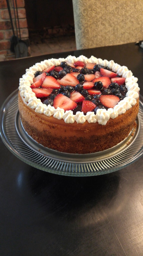 The best patriotic cheesecake ever.