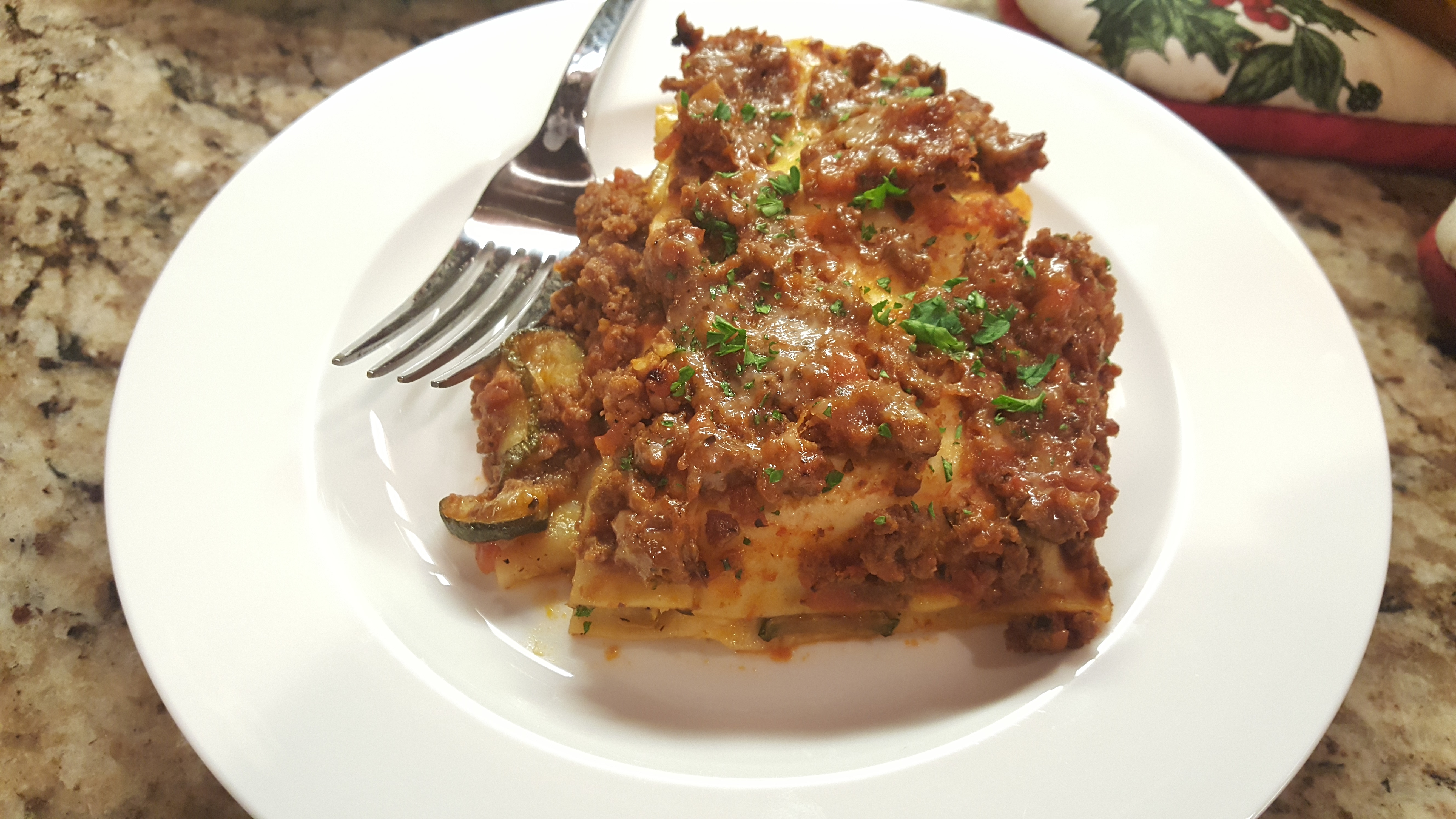 Vegetable Venison Lasagna is a lean dish full of flavor.